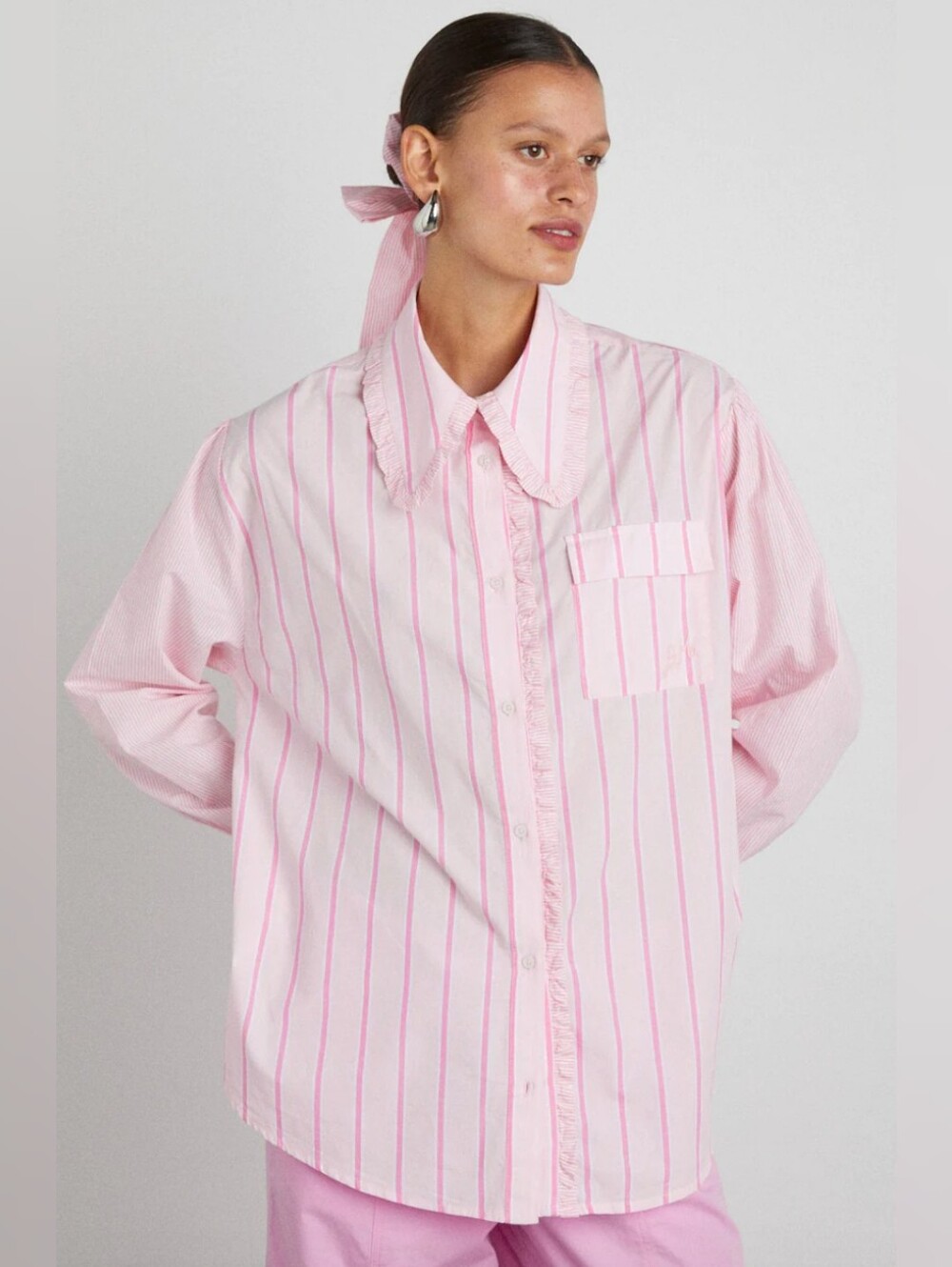 Damson Madder Kendall Ruffle Shirt